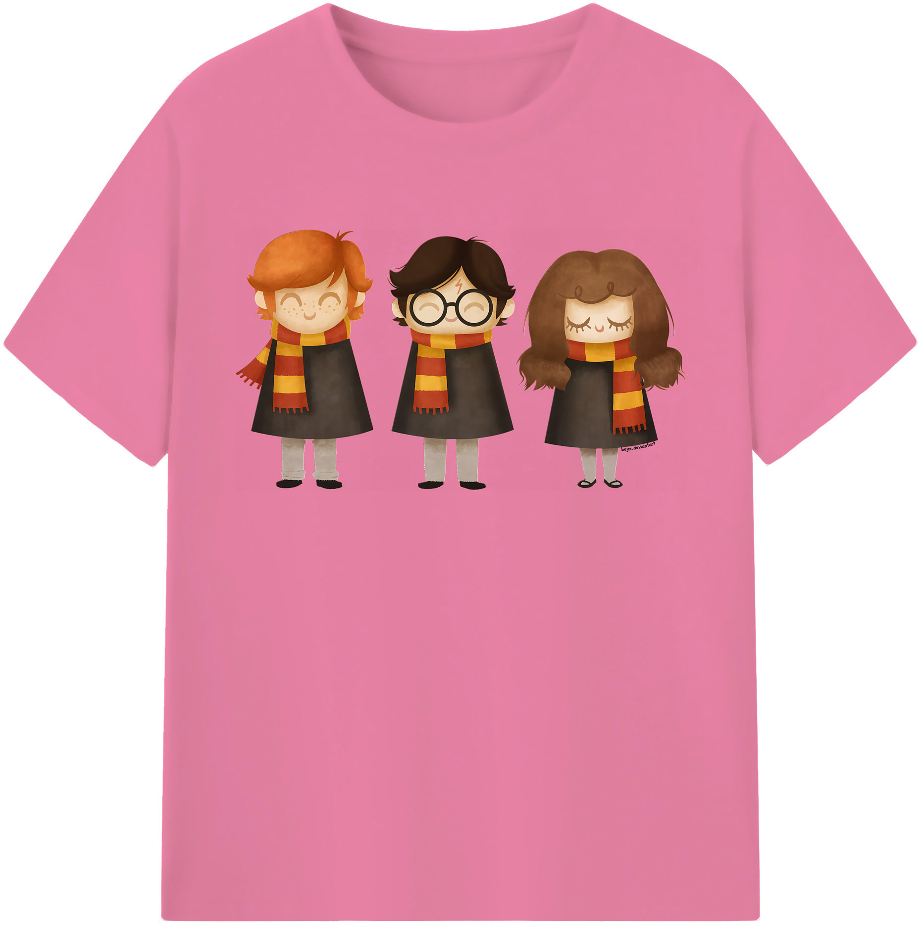 （画像用） Harry Potter ハリー・ポッターシリーズ 綿100％半袖Tシャツ（フロントプリント）